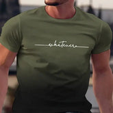 Summer Brand Print Short Sleeve Gym T-Shirt for Men - TX-PB73 / S