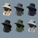 Summer Sun Hats UV Protection Outdoor Hunting Fishing Cap For Men Women Hiking Camping Visor Bucket Hat Neck Flap