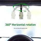 Sun Visor Phone Holder Black 360 Rotating Navigation Mount - green