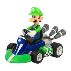 Super Mario Pull Back Car Action Figure Set for Kids and Collectors - Himpall