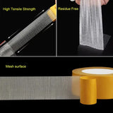Super Thin Strong Fixation Double Sided Adhesive Tape Heavy Duty Translucent Mesh Waterproof Traceless Powerful Grid