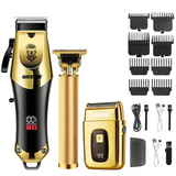 T9 Vintage Men’s Electric Hair Clipper Beard Trimmer/Rechargeable Hair Cutting Machine With Nose Hair Trimmer Kit