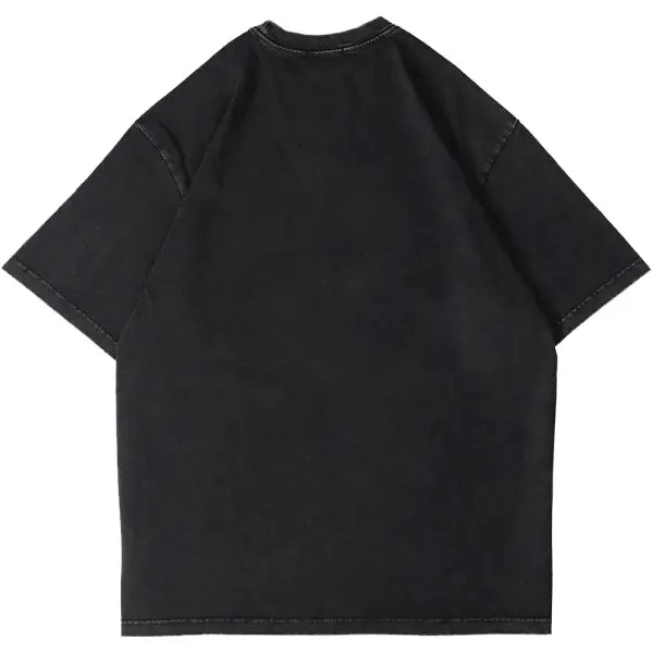 Summer Cotton Knit Print O Neck Top with Product Care Instructions