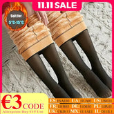 Women’s Thermal Fleece Tights – Warm Winter Velvet Pantyhose Thick Elastic Slimming Hosiery