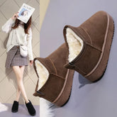 Thickened Plush Boots in Artificial Hair Leather, Available in Multiple Colors - Himpall