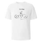 T’m Fine Print T-Shirt 100% Cotton Summer Tees For Men Women Oversize Casual Tops - WHITE / XXXL