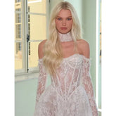 Tokyo Wedding Dress A-Line White Lace Elegant Off the Shoulder Gown