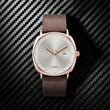 TOMI Mens Quartz Watch Alloy Case Casual Style - Brown gold