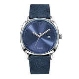 TOMI Mens Quartz Watch Alloy Case Casual Style - Blue silver