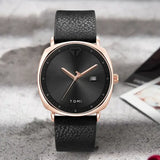 TOMI Mens Quartz Watch Alloy Case Casual Style