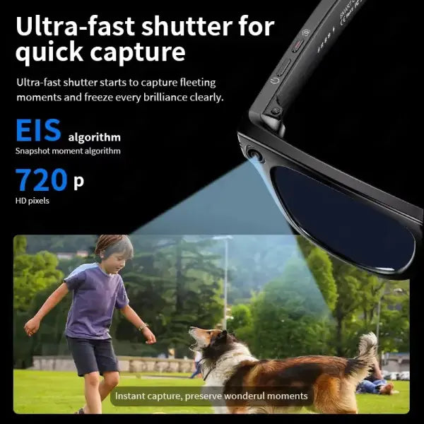 Camera Video Recording Smart Glasses with AI Translation