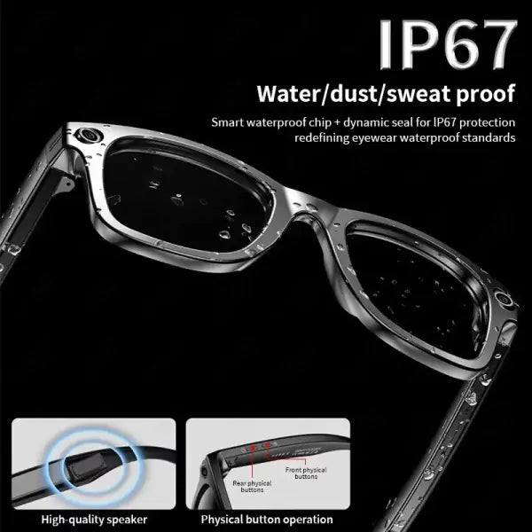 Camera Video Recording Smart Glasses with AI Translation