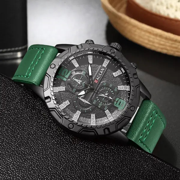 Wal-Joy Leather Band Type Fashion Watch for Men (Alloy) – Casual Gift