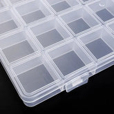 Clear Jewelry Storage Box – Transparent Plastic Organizer Case for Earrings Beads & Small Accessories