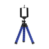 Flexible Tripod Smartphone Stand (Plastic/170mm) – Stable Filming - Blue Tripod