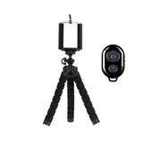 Flexible Tripod Smartphone Stand (Plastic/170mm) – Stable Filming - Remote BlackT