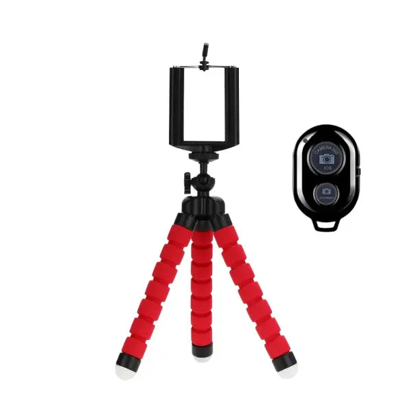 Flexible Tripod Smartphone Stand (Plastic/170mm) – Stable Filming - Remote RedT