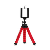 Flexible Tripod Smartphone Stand (Plastic/170mm) – Stable Filming - Red Tripod
