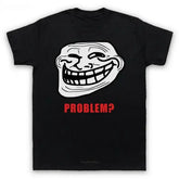 Trollface Meme Rage Casual Four Seasons Short Sleeve Shirt - black / S