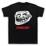 Trollface Meme Rage Casual Four Seasons Short Sleeve Shirt - black / S