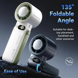 Turbo Fan Handheld Plastic 199 Speed Foldable Outdoor Cooling