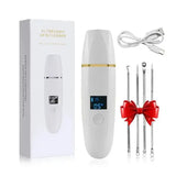 Ultrasonic Facial Scrubber for Deep Cleaning Skin Care Device - White gift