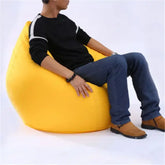 Unfilled Lounge Bean Bag Sofa Cover Home Soft Lazy Sofa Cozy Single Chair Pouf Puff Couch Tatami Living Room Durable