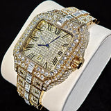 Square Quartz Stainless Steel Men Luxury Watch