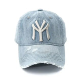 Unisex Letter Embroidery Washed Cowboy Baseball Caps