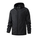 Unisex Quick Dry Sun Protection Polyester Jacket - Unisex Black / 4XL