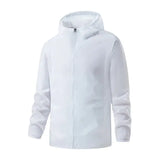 Unisex Quick Dry Sun Protection Polyester Jacket - Unisex White / L