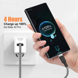 USB Type C Super Charging Cable Braided 1m to 8m for Huawei Xiaomi