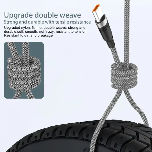 USB Type C Super Charging Cable Braided 1m to 8m for Huawei Xiaomi