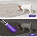 UV Flashlight 395nm Ultraviolet Torch With Pen Clip Portable AAA Batteries Used Violet Light Pet Urine Scorpion