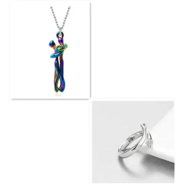 Valentine’s Day Gifts Romantic Couple Jewelry Love Necklaces - Color set1