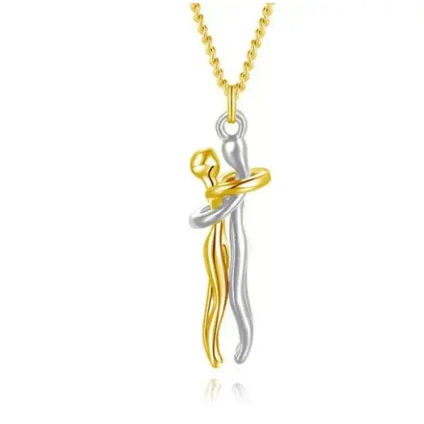 Valentine’s Day Gifts Romantic Couple Jewelry Love Necklaces - Gold