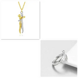 Valentine’s Day Gifts Romantic Couple Jewelry Love Necklaces - Gold set1