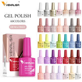 Venalisa HEMA TPO FREE Nail Gel Polish Glitter Gorgeous Full Coverage Soak Off UV LED French Nail Jelly Pink Nude