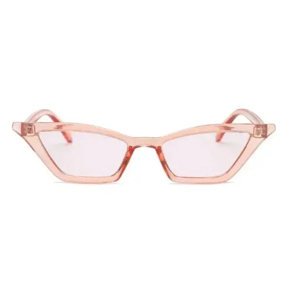 Vintage Cat Eye Sunglasses for Every Occasion with Retro Flair - clear pink