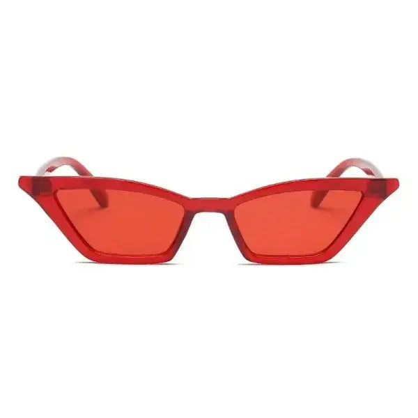 Vintage Cat Eye Sunglasses for Every Occasion with Retro Flair - clear red