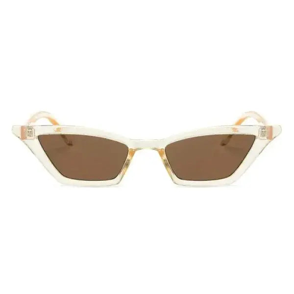 Vintage Cat Eye Sunglasses for Every Occasion with Retro Flair - clear brown