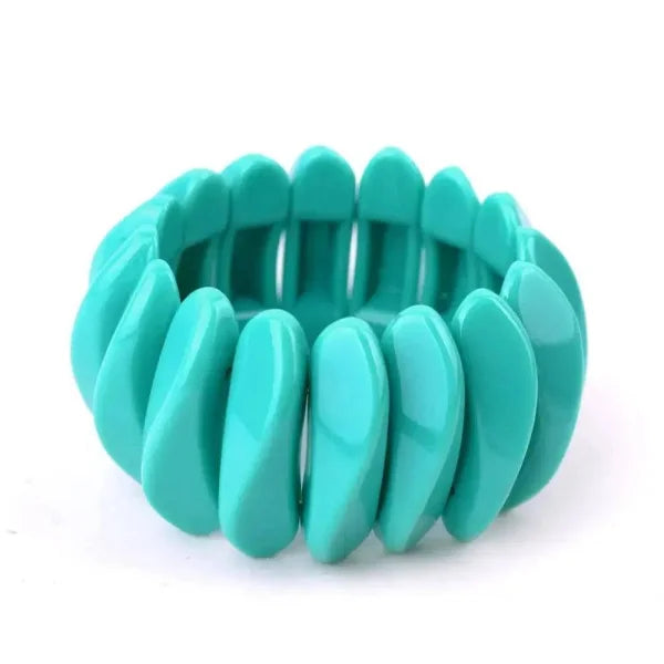 Vintage Cuff Bracelet Handcrafted Resin Fashion Jewelry for Women - Himpall