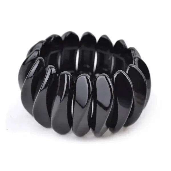 Vintage Cuff Bracelet Handcrafted Resin Fashion Jewelry for Women - Himpall