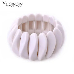 Vintage Cuff Bracelet Handcrafted Resin Fashion Jewelry for Women - Himpall