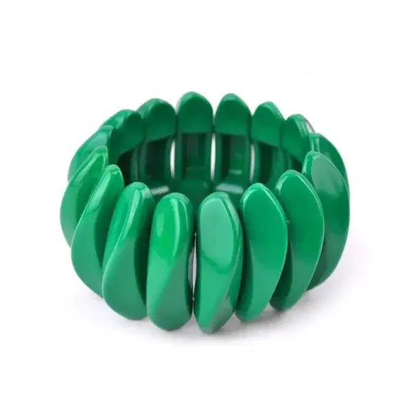 Vintage Cuff Bracelet Handcrafted Resin Fashion Jewelry for Women - color-7