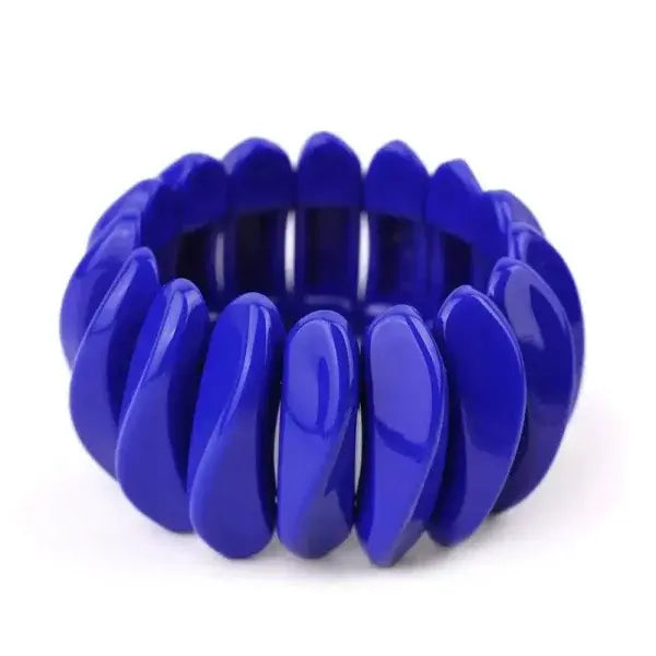 Vintage Cuff Bracelet Handcrafted Resin Fashion Jewelry for Women - color-2