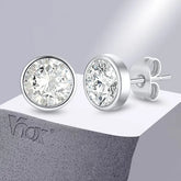 Vnox Unisex CZ Stud Earrings – Simple Bling Jewelry That Won’t Fade - Himpall