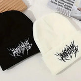 Unisex Gothic Street Punk Knit Winter Beanies Hats