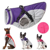 Waterproof Winter Dog Jacket with Harness – Warm Coat for Small & Large Dogs Chihuahua & French Bulldog Outfits