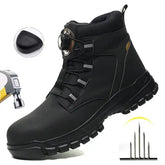 Indestructible steel toe work boots waterproof industrial safety footwear
